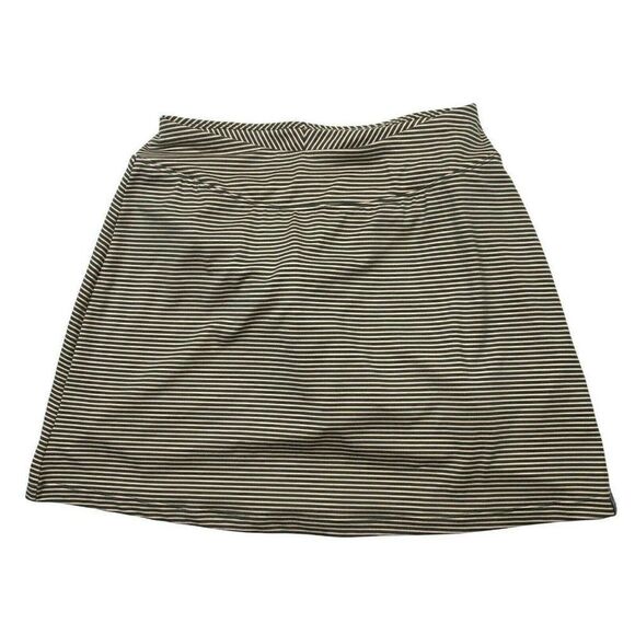 Title Nine Buttah Athletic Skort Womens S Built In Shorts Pink Gray Stripes - Picture 1 of 8